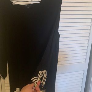 Black long sleeve knit . Good condition normal wear